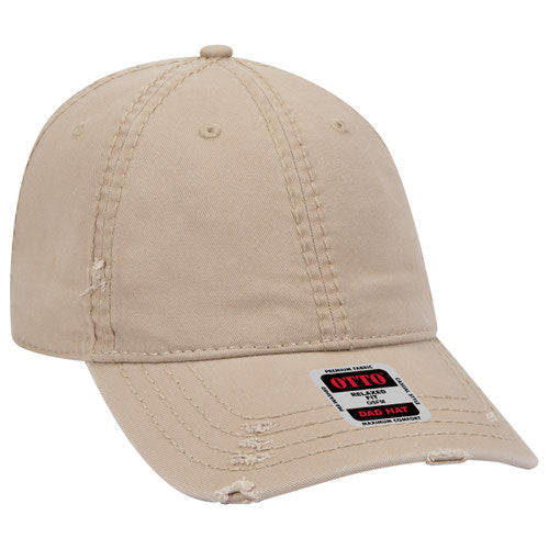 Distressed Twill Cap w/ Heavy Stitching - Premium Headwear from Otto Caps - Just $10.95! Shop now at Pat's Monograms