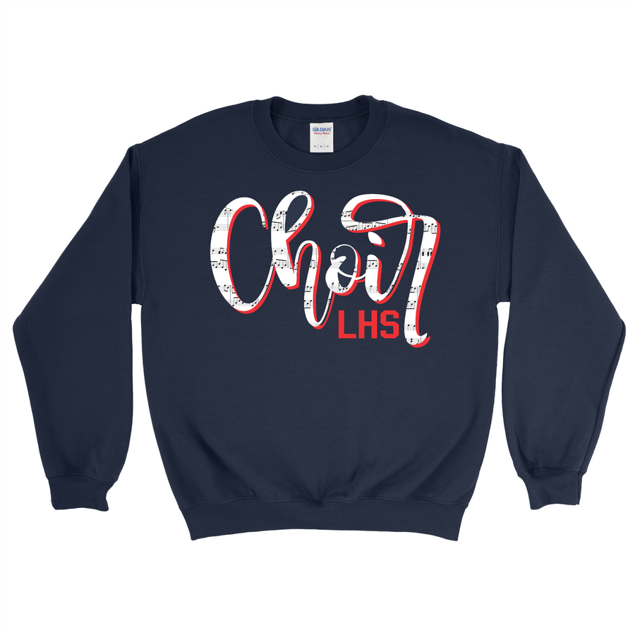 LHS Choir Gildan Crewneck - Premium  from Pat's Monograms - Just $25! Shop now at Pat's Monograms