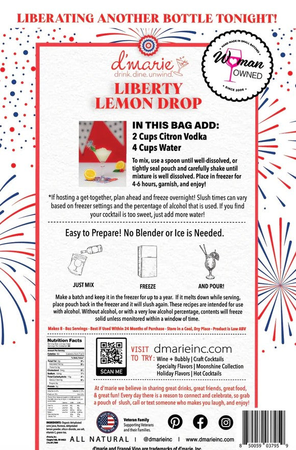 Liberty Lemon Drop - Premium drink mix from d'marie - Just $16! Shop now at Pat's Monograms