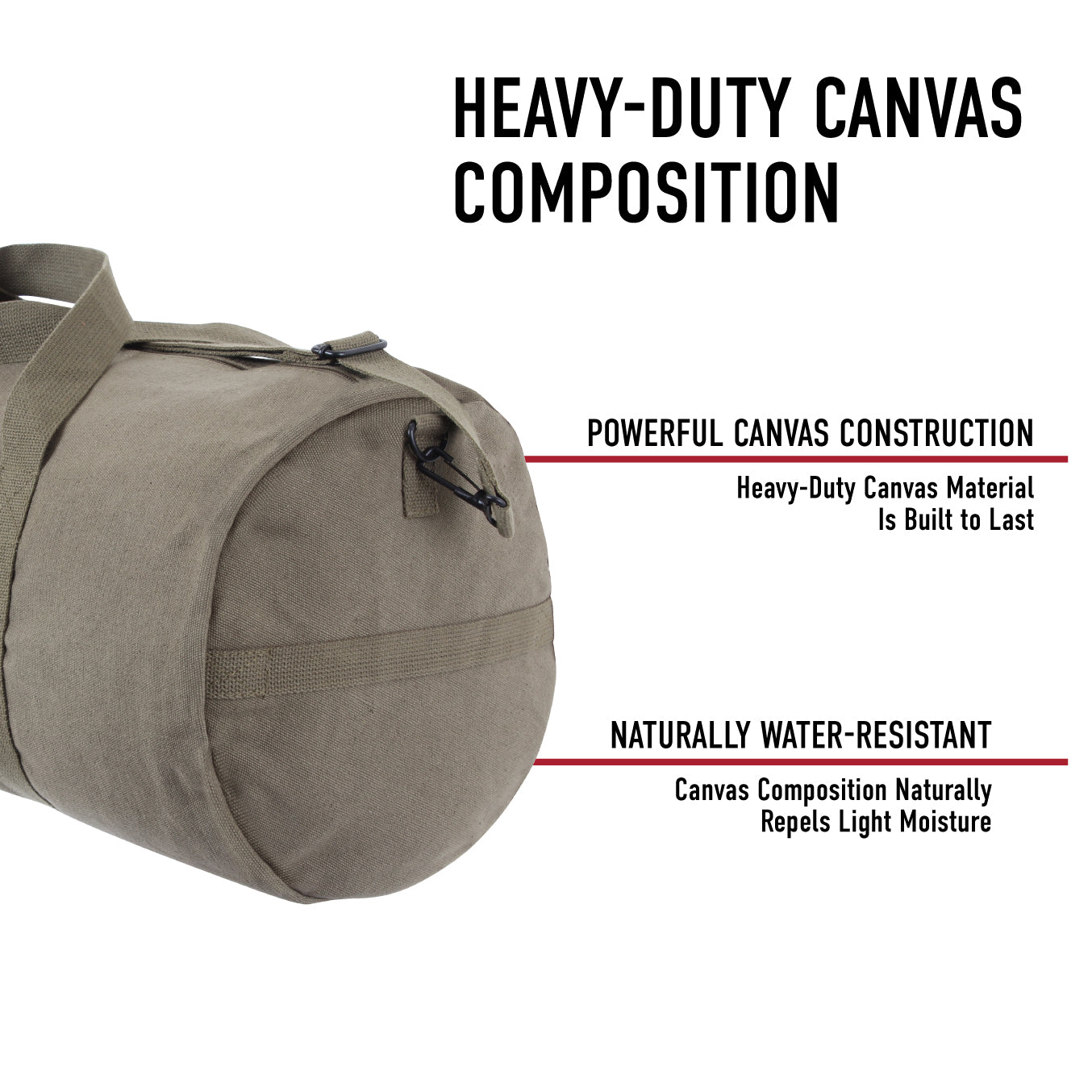 Heavy Canvas Military Style Duffle Bags - 19" - Premium Bags and Totes from Rothco - Just $32.95! Shop now at Pat's Monograms