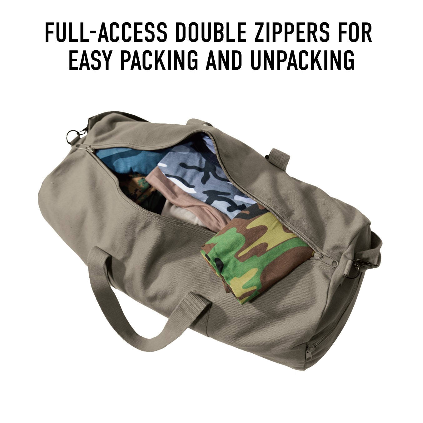 Heavy Canvas Military Style Duffle Bags - 19" - Premium Bags and Totes from Rothco - Just $32.95! Shop now at Pat's Monograms