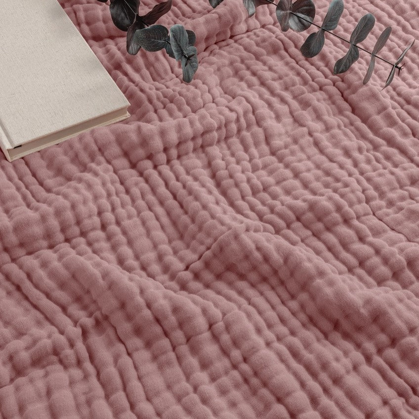 Adult Muslin Cotton Throw - Mauve - Premium blanket from Comfy Cubs - Just $34.95! Shop now at Pat's Monograms