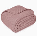 Adult Muslin Cotton Throw - Mauve - Premium blanket from Comfy Cubs - Just $34.95! Shop now at Pat's Monograms