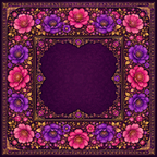 Midnight Bloom — Bold Floral Jewel Tone Mahjong Mat - PREORDER - Premium Mahjong from Told in Tiles - Just $80! Shop now at Pat's Monograms