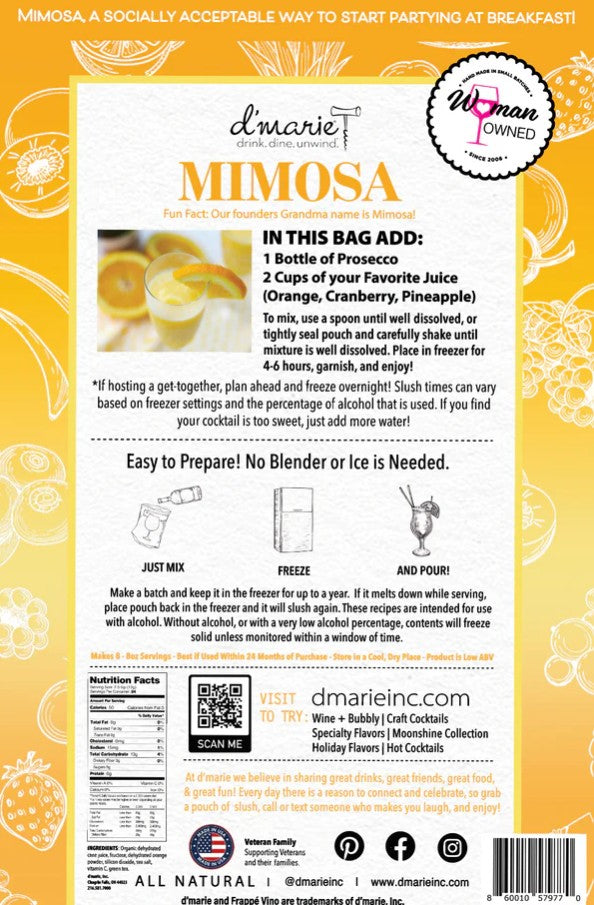 Mimosa - Premium drink mix from d'marie - Just $16! Shop now at Pat's Monograms