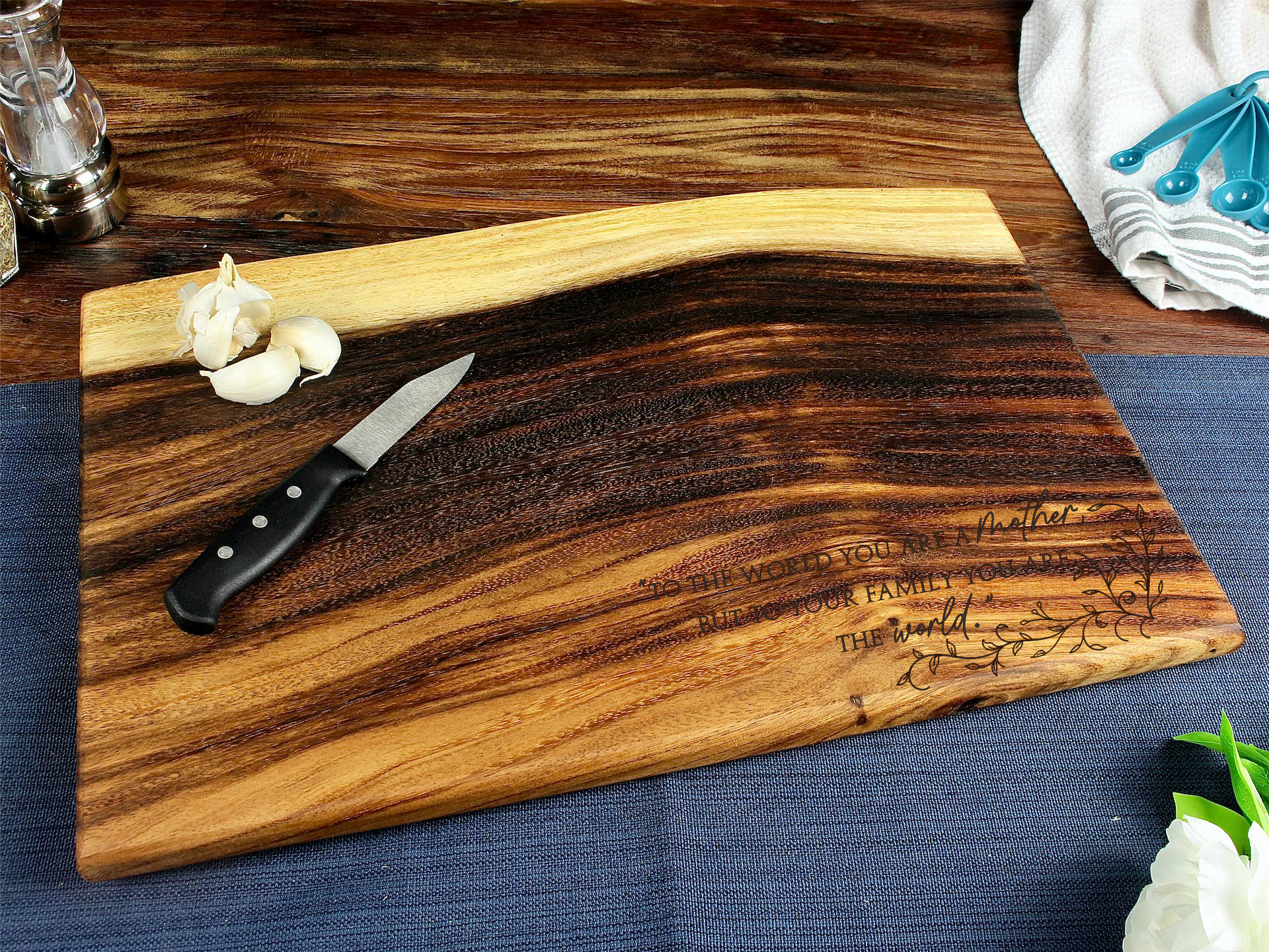 Mother You Are The World - Cutting Board - Premium home goods from Tuckahoe Hardwoods - Just $19.95! Shop now at Pat's Monograms