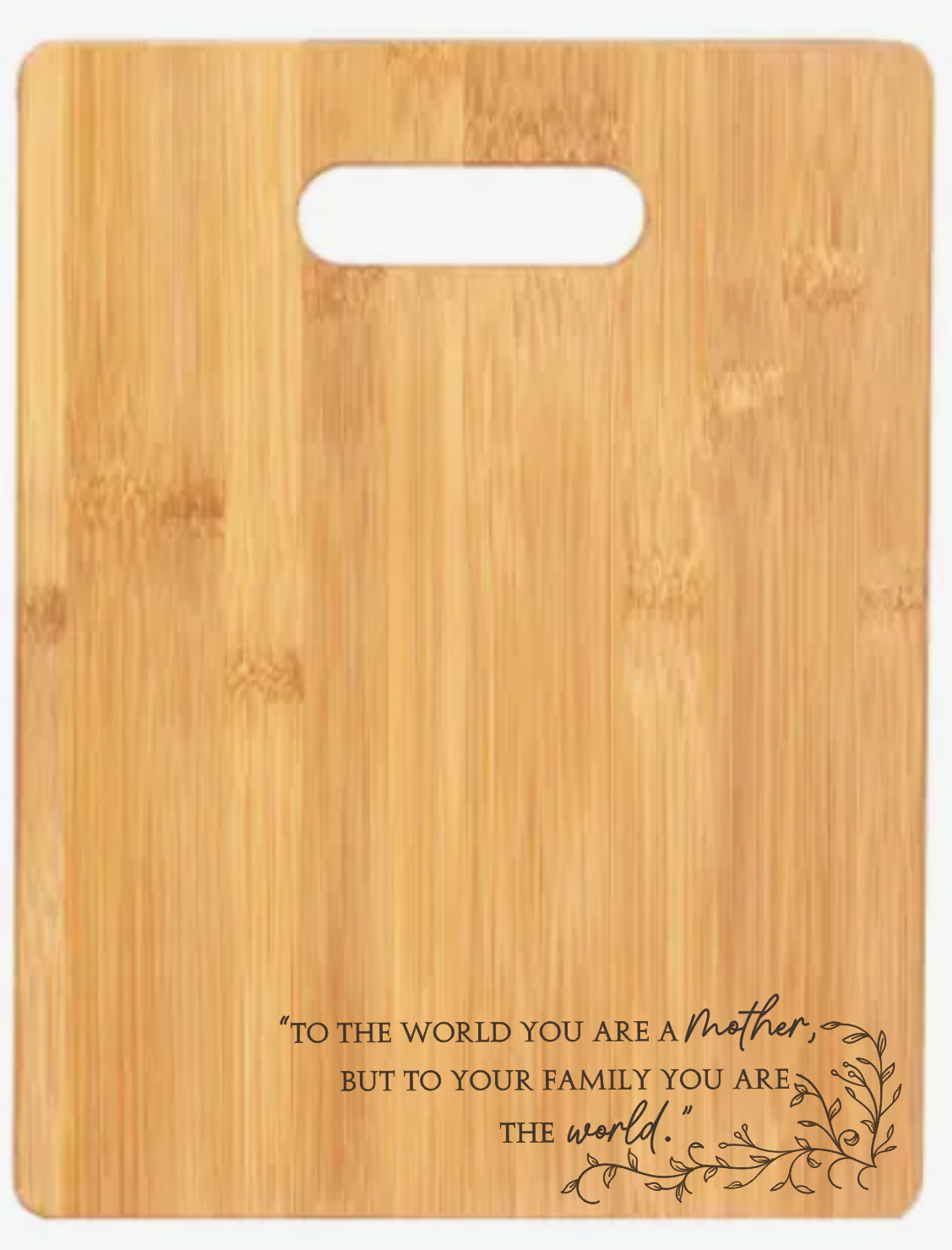 Mother You Are The World - Cutting Board - Premium home goods from Tuckahoe Hardwoods - Just $19.95! Shop now at Pat's Monograms