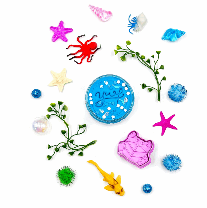 Mermaid Ocean Grab N Go Dough Jar - Premium Play Sets from Young Wild & Friedman - Just $14.95! Shop now at Pat's Monograms