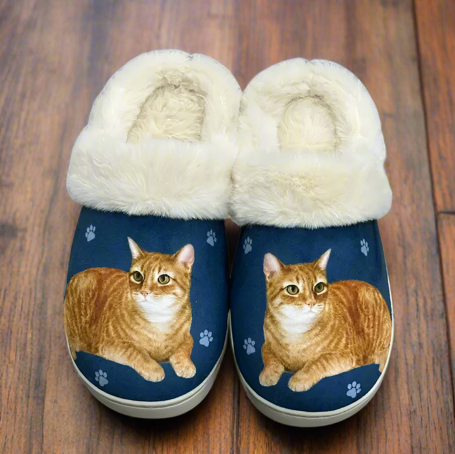 Orange Tabby Snuggs Slippers - Premium Slippers from E&S Pets - Just $24.95! Shop now at Pat's Monograms