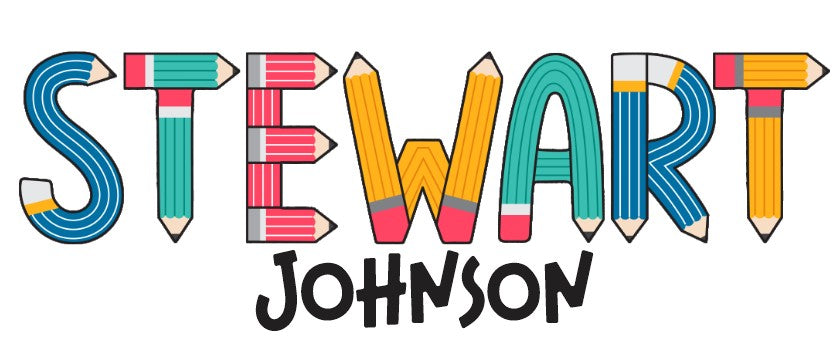 Back to School - UV Name Stickers - Premium Back to School from Pat's Monograms - Just $15! Shop now at Pat's Monograms