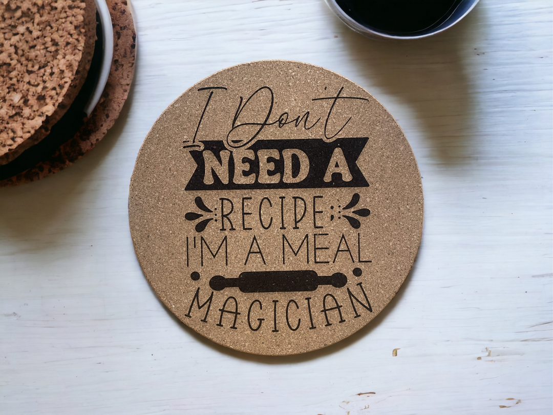 I'm a Meal Magician - Cork Kitchen Trivet - Premium Housewares from Pat's Monograms - Just $12.95! Shop now at Pat's Monograms