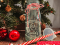 Santa's Milk Glass Bottles - Premium drinkware from Pat's Monograms - Just $12.95! Shop now at Pat's Monograms