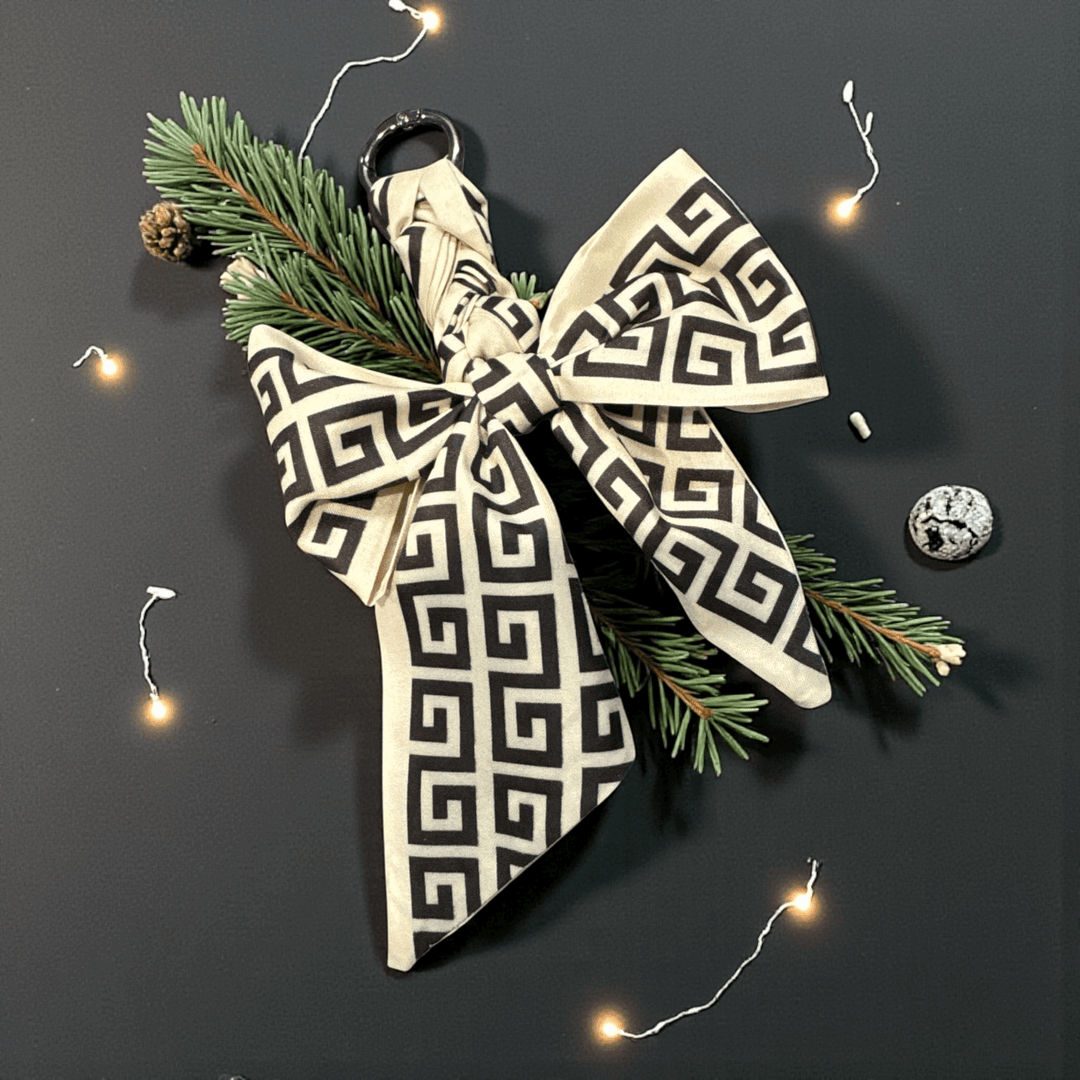 Braided Bow Bag Charm - Premium Accessories from Pat's Monograms - Just $12! Shop now at Pat's Monograms