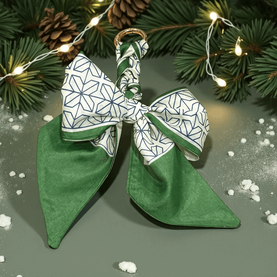 Braided Bow Bag Charm - Premium Accessories from Pat's Monograms - Just $12! Shop now at Pat's Monograms