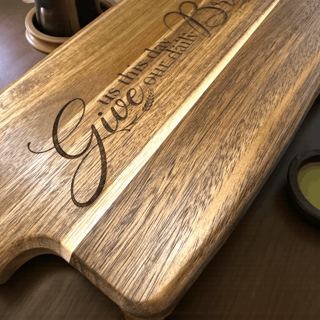 Give Us This Day - Laser Engraved Cutting Board - Premium Cutting Board from Pat's Monograms - Just $29.95! Shop now at Pat's Monograms