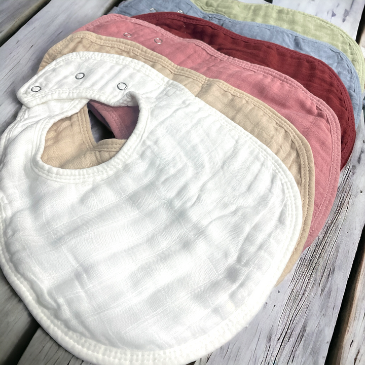 Muslin Cotton Baby Bibs - Premium Baby Accessories from Comfy Cubs - Just $19.99! Shop now at Pat's Monograms