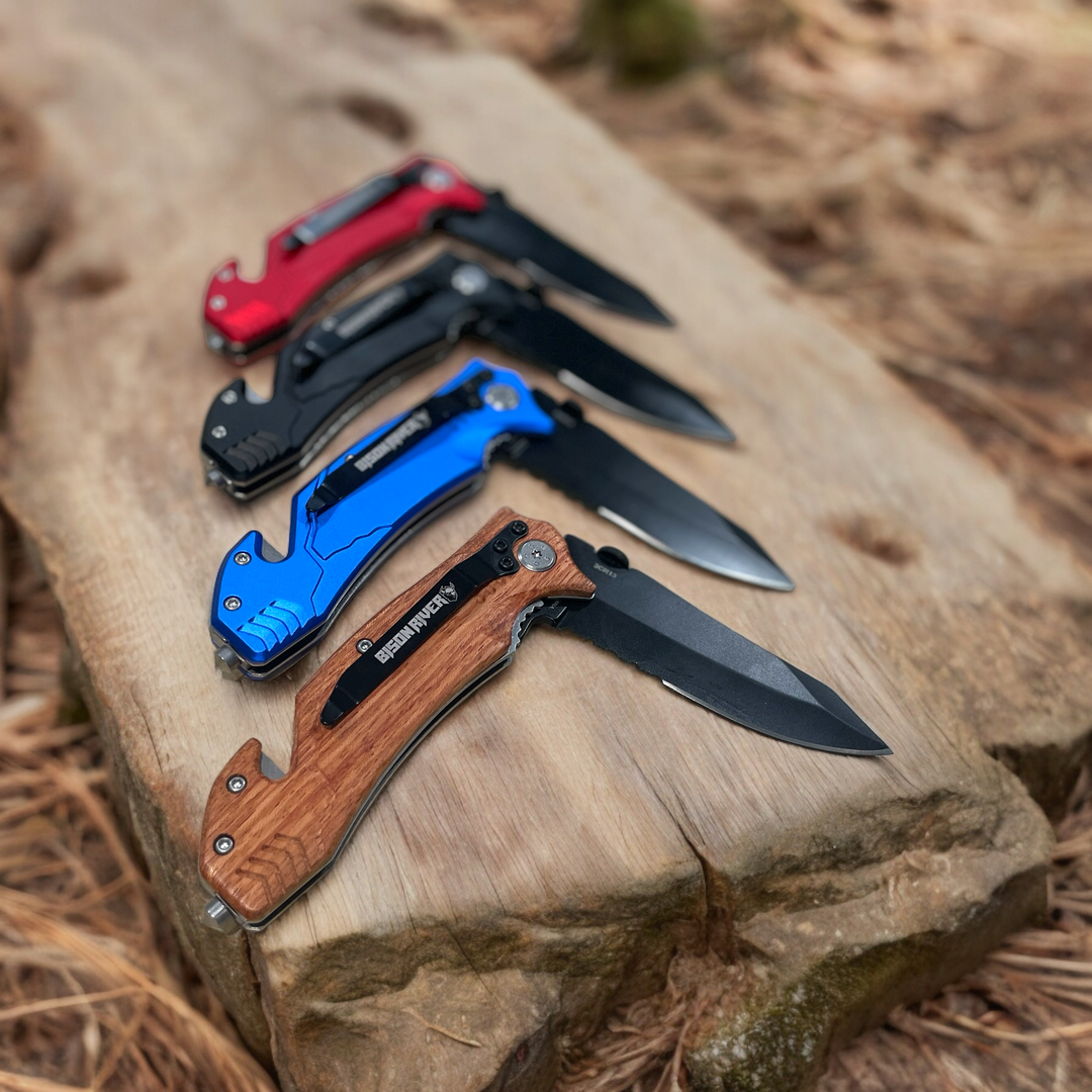 Engraved Rescue Knives - Premium Knives from Bison River - Just $19.95! Shop now at Pat's Monograms