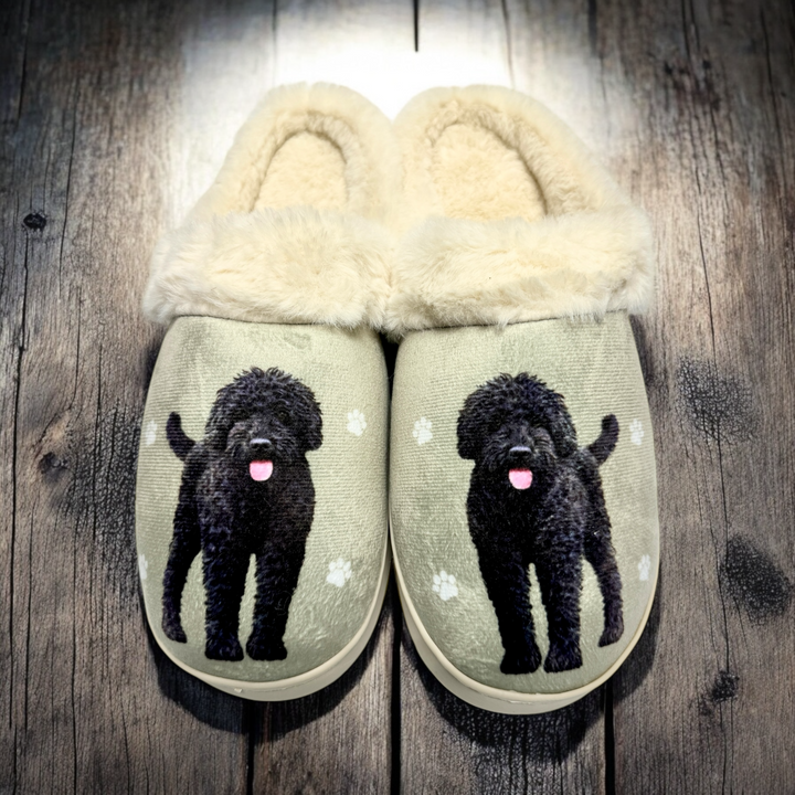 Black Labradoodle Snuggs Slippers - Premium Slippers from E&S Pets - Just $24.95! Shop now at Pat's Monograms