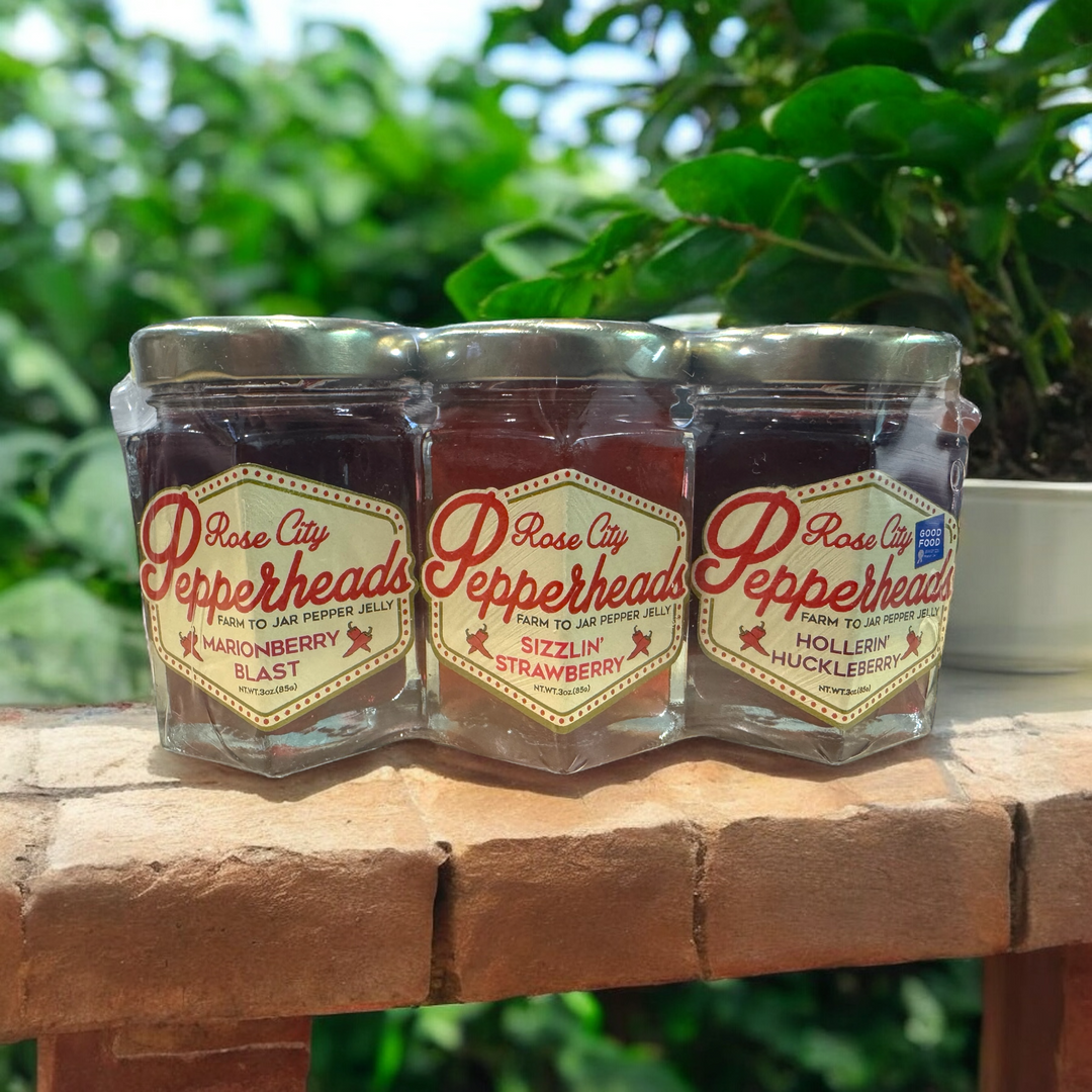 Mini Pepper Jelly Trios - Premium Gourmet Foods from Rose City Pepperheads - Just $11.95! Shop now at Pat's Monograms