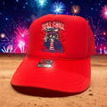 Patriotic Raccoon Trucker Cap - Premium Hat from Pat's Monograms - Just $16.95! Shop now at Pat's Monograms
