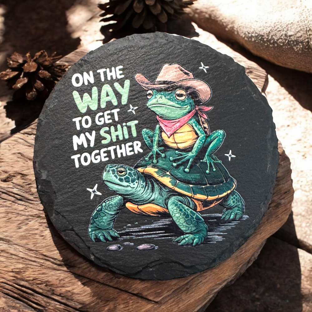 On The Way Coaster - Premium barware from Pat's Monograms - Just $6.50! Shop now at Pat's Monograms