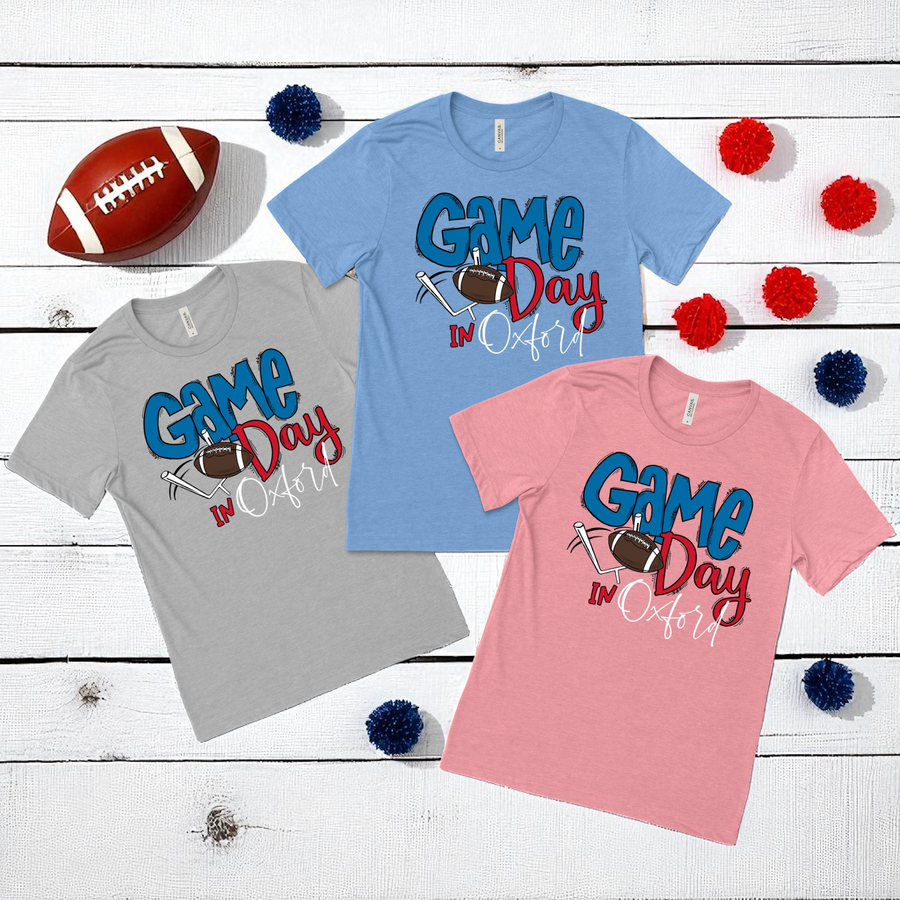 Game Day Tee - Ole Miss - Premium T-Shirts from Pat's Monograms - Just $20! Shop now at Pat's Monograms