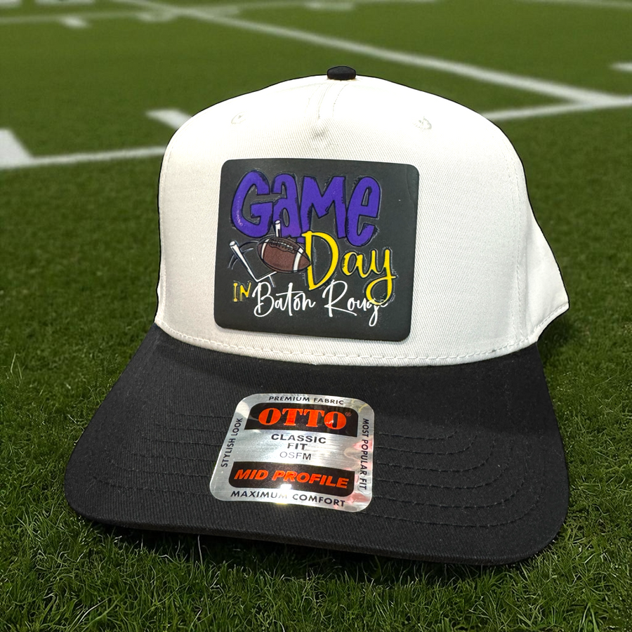 Game Day Cap - LSU - Premium T-Shirts from Pat's Monograms - Just $24.95! Shop now at Pat's Monograms