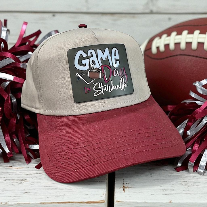 Game Day Caps - MS State - Premium T-Shirts from Pat's Monograms - Just $24.95! Shop now at Pat's Monograms