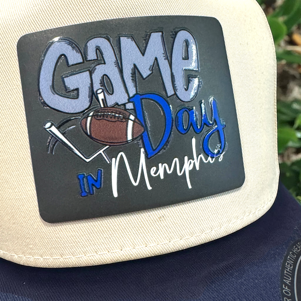 Game Day Caps - Memphis - Premium hats from Pat's Monograms - Just $24.95! Shop now at Pat's Monograms