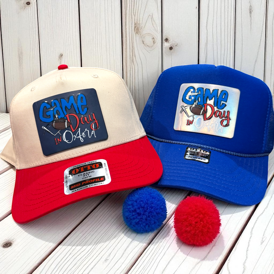 Game Day Caps - Ole Miss - Premium T-Shirts from Pat's Monograms - Just $24.95! Shop now at Pat's Monograms