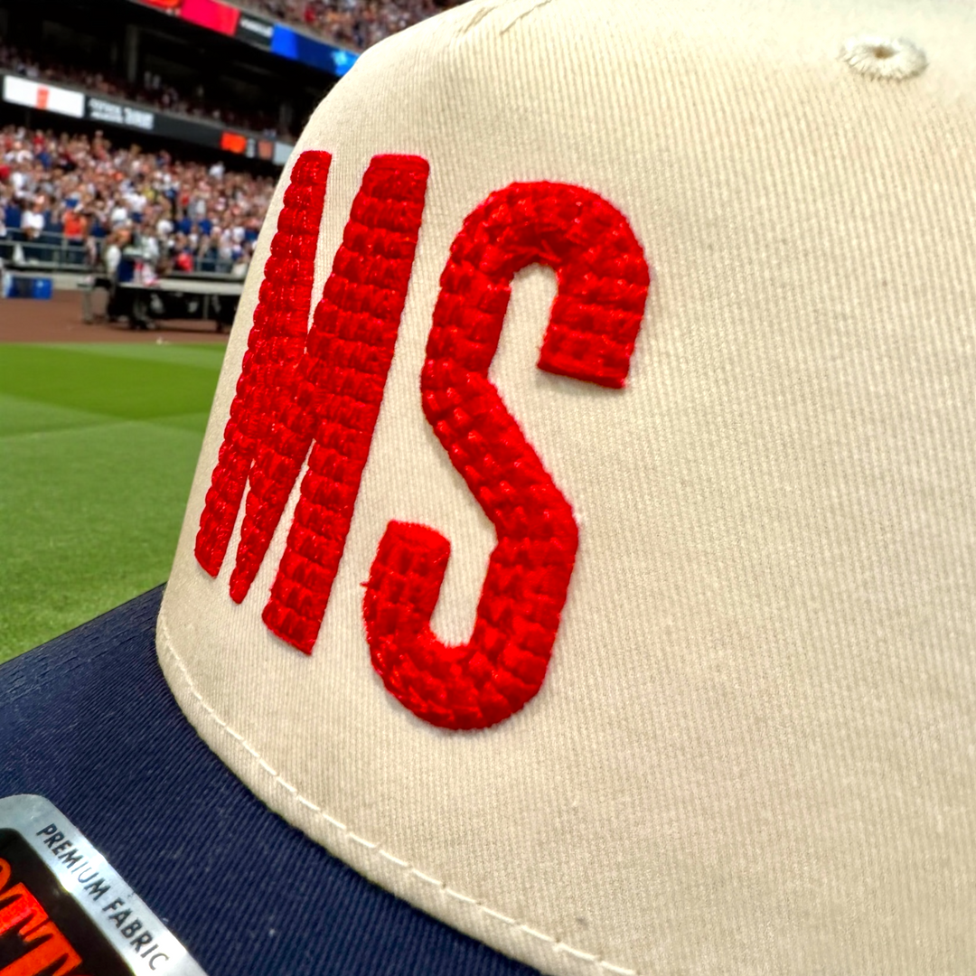 Go Rebs! Puff Embroidery Ole Miss Caps - Premium Caps from Pat's Monograms - Just $22.95! Shop now at Pat's Monograms