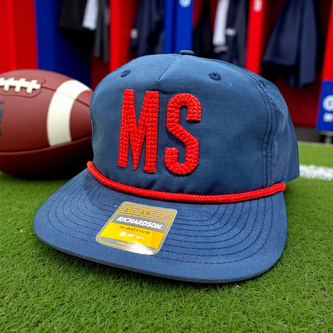 Go Rebs! Puff Embroidery Ole Miss Caps - Premium Caps from Pat's Monograms - Just $22.95! Shop now at Pat's Monograms