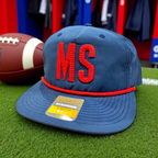 Go Rebs! Puff Embroidery Ole Miss Caps - Premium Caps from Pat's Monograms - Just $28.95! Shop now at Pat's Monograms