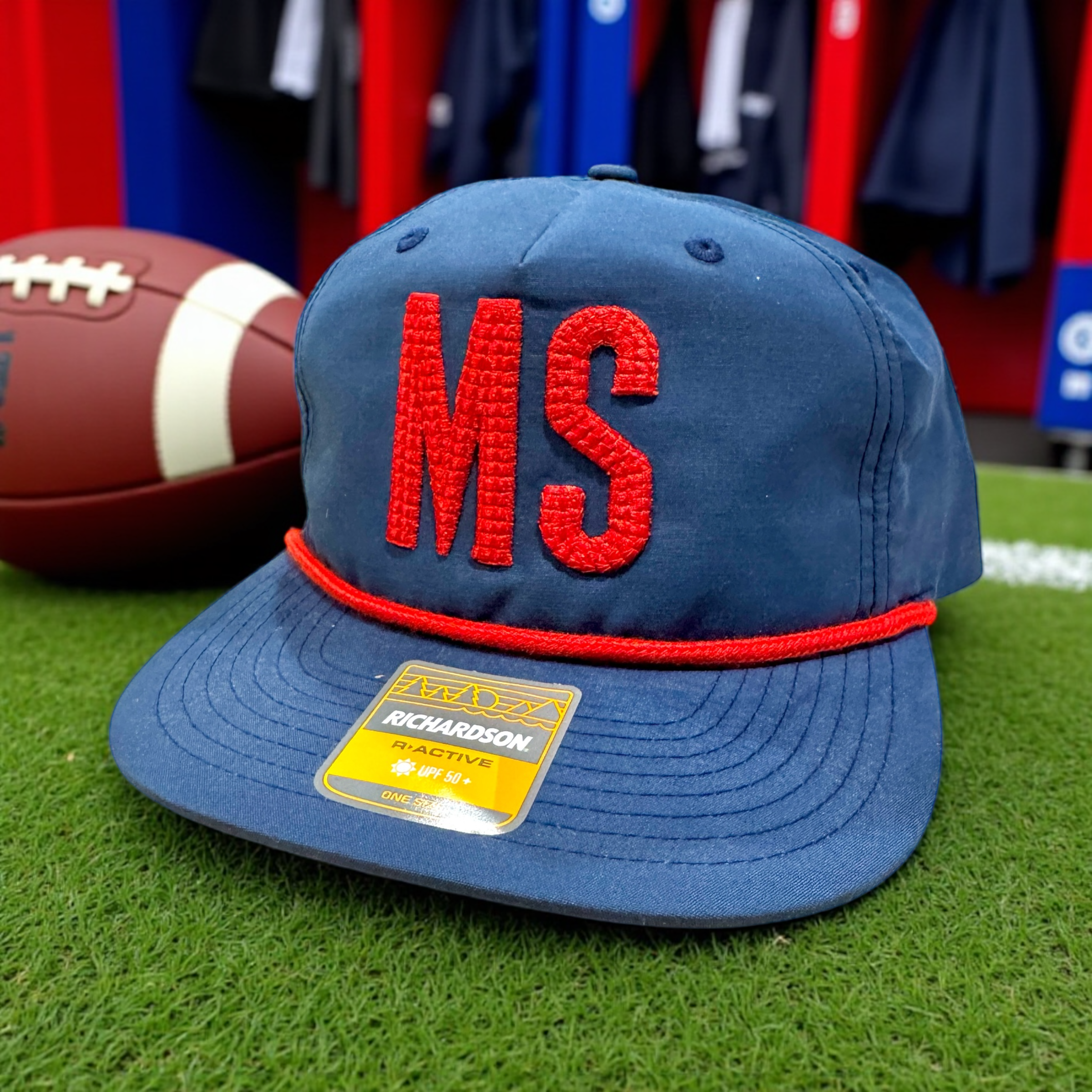 Go Rebs! Puff Embroidery Ole Miss Caps - Premium Caps from Pat's Monograms - Just $28.95! Shop now at Pat's Monograms