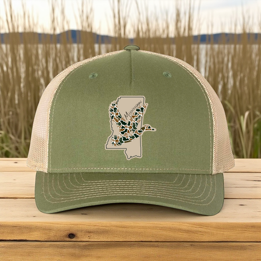 MS Duck Hunt Patch Hat - Premium hat from Pat's Monograms - Just $23! Shop now at Pat's Monograms