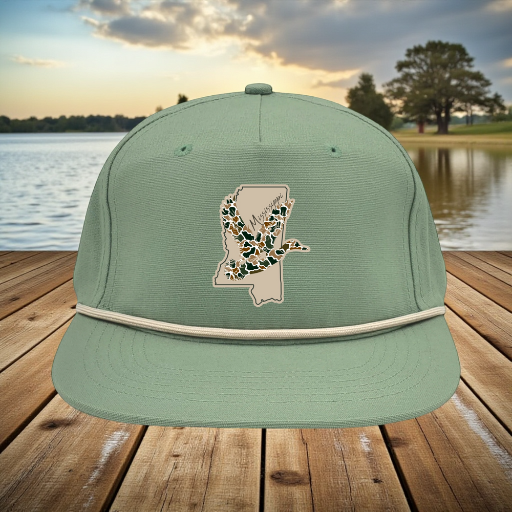 MS Duck Hunt Patch Hat - Premium hat from Pat's Monograms - Just $23! Shop now at Pat's Monograms