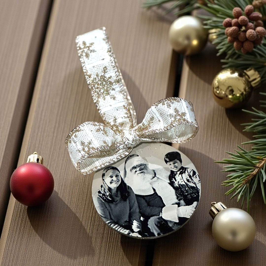 Christmas Photo Ornament - Premium Christmas Ornament from Pat's Monograms - Just $15! Shop now at Pat's Monograms