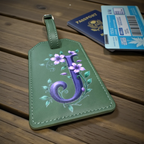 Personalized Luggage Tag - UV Printed Initial Monogram - Premium Travel Accessories from Pat's Monograms - Just $19.95! Shop now at Pat's Monograms