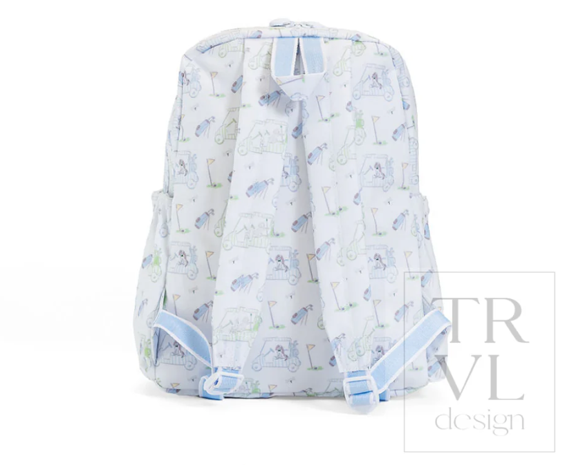 Backpacker - Backpack Putt Putt Blue - Premium Backpack from TRVL Design - Just $64.95! Shop now at Pat's Monograms