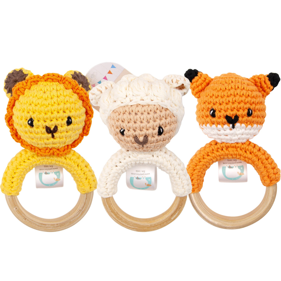 6" Paty Pal Rattle, Crocheted - Premium Baby Toys & Activity Equipment from Paty INC. - Just $12.95! Shop now at Pat's Monograms