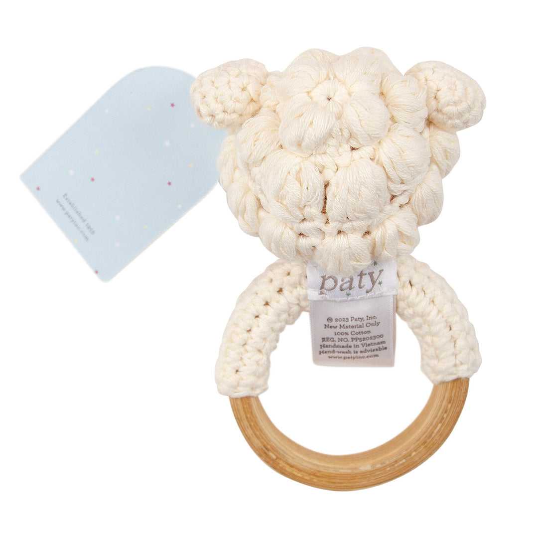 6" Paty Pal Rattle, Crocheted - Premium Baby Toys & Activity Equipment from Paty INC. - Just $12.95! Shop now at Pat's Monograms