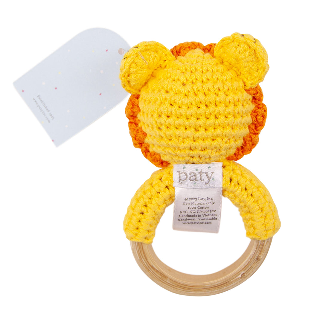 6" Paty Pal Rattle, Crocheted - Premium Baby Toys & Activity Equipment from Paty INC. - Just $12.95! Shop now at Pat's Monograms