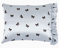 Ruffled Satin Pillowcase - Bows - Premium pillow case from Pat's Monograms - Just $35.95! Shop now at Pat's Monograms