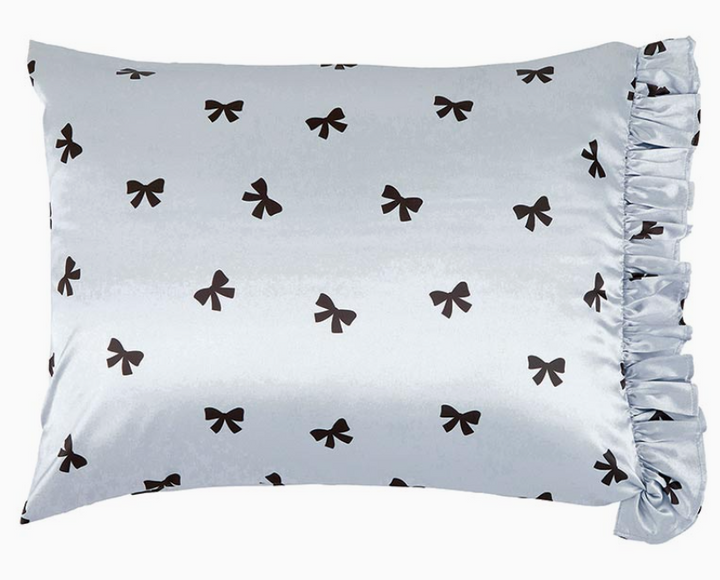 Ruffled Satin Pillowcase - Bows - Premium pillow case from Pat's Monograms - Just $35.95! Shop now at Pat's Monograms