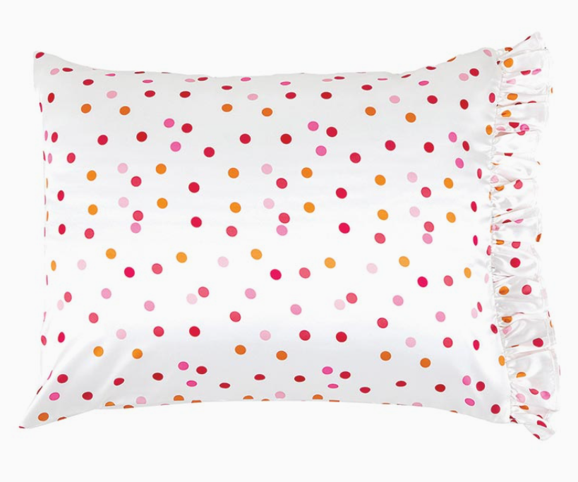 Ruffled Satin Pillowcase - Confetti - Premium pillow case from Pat's Monograms - Just $35.95! Shop now at Pat's Monograms