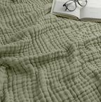 Adult Muslin Cotton Throw - Sage - Premium blanket from Comfy Cubs - Just $34.95! Shop now at Pat's Monograms