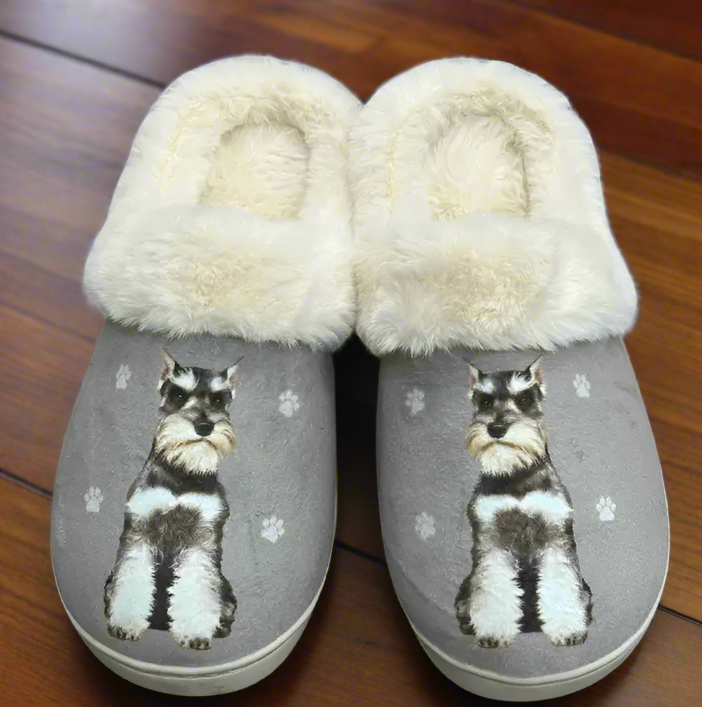 Schnauzer Snuggs Slippers - Premium Slippers from E&S Pets - Just $24.95! Shop now at Pat's Monograms