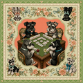 Schnauzer Society — Miniature Schnauzer Mahjong Mat | Paws & Tiles Collection - PREORDER - Premium Mahjong from Told in Tiles - Just $80! Shop now at Pat's Monograms