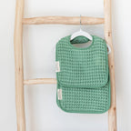 Bib + Burp Reversible Waffle Set - Sea Foam - Premium Just for baby from Bella Tunno - Just $29.95! Shop now at Pat's Monograms