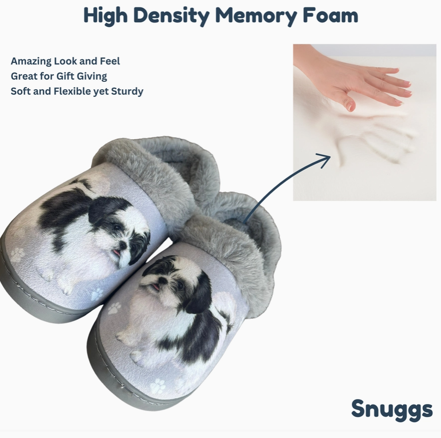 Shih Tzu Black Snuggs Slippers - Premium Slippers from E&S Pets - Just $24.95! Shop now at Pat's Monograms